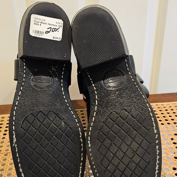 Women's Frye Black leather harness boot - Picture 9 of 9